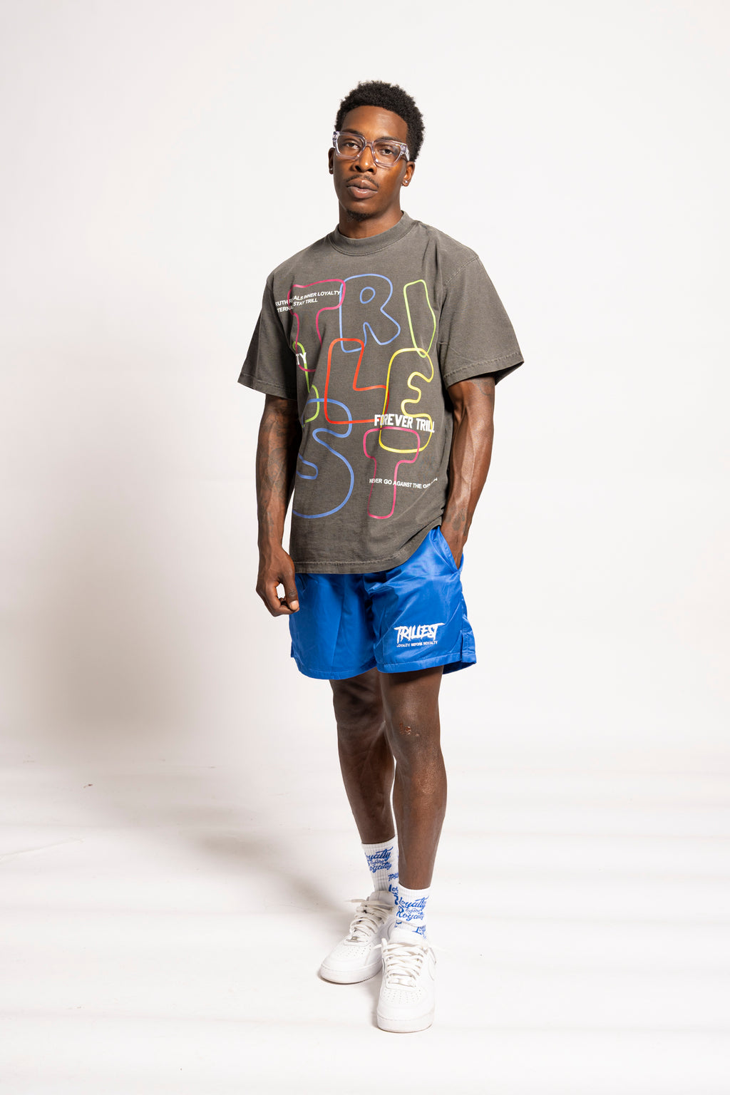 Signature Trillest Logo Shorts - Royal Blue