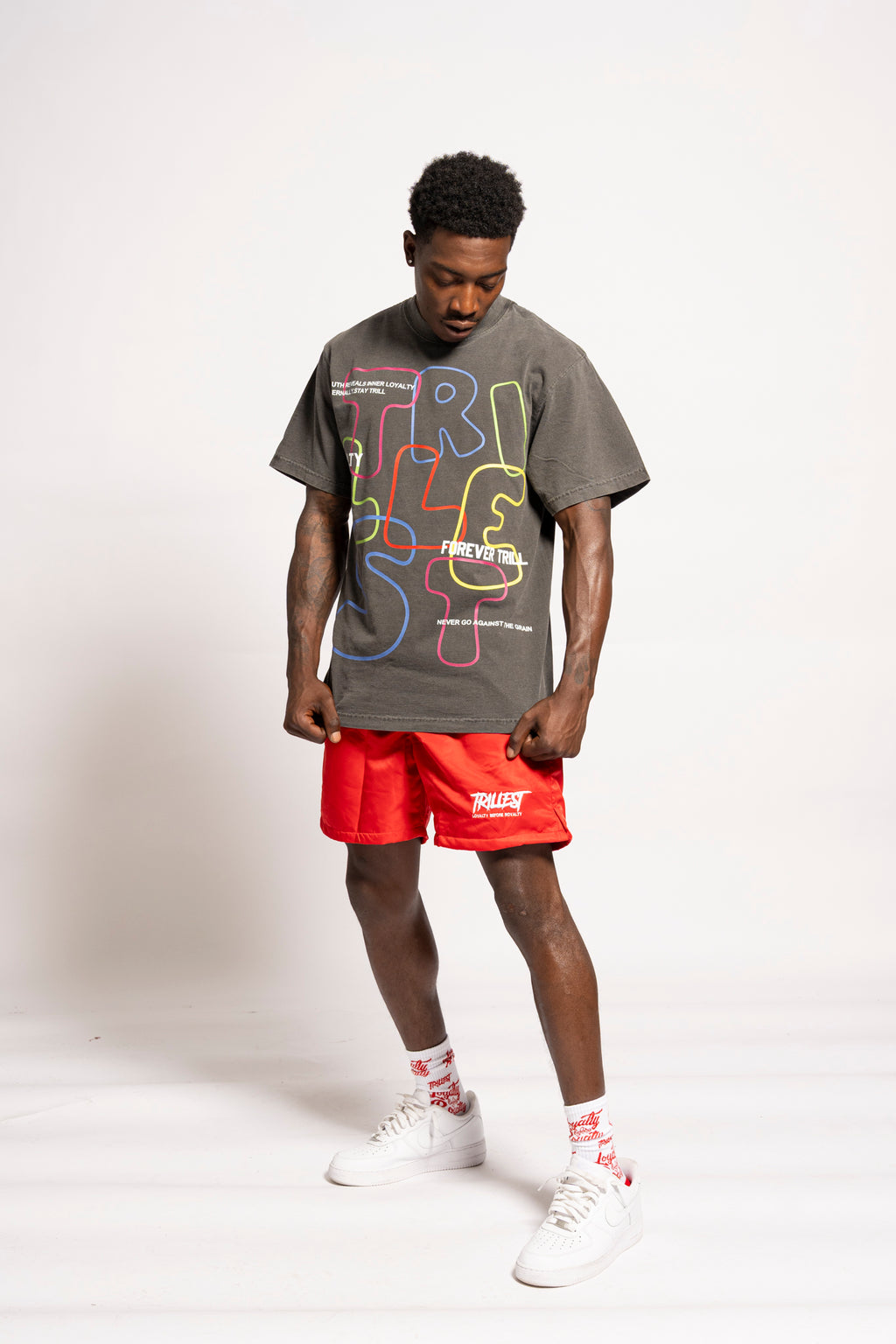 Signature Trillest Logo Shorts - Pink