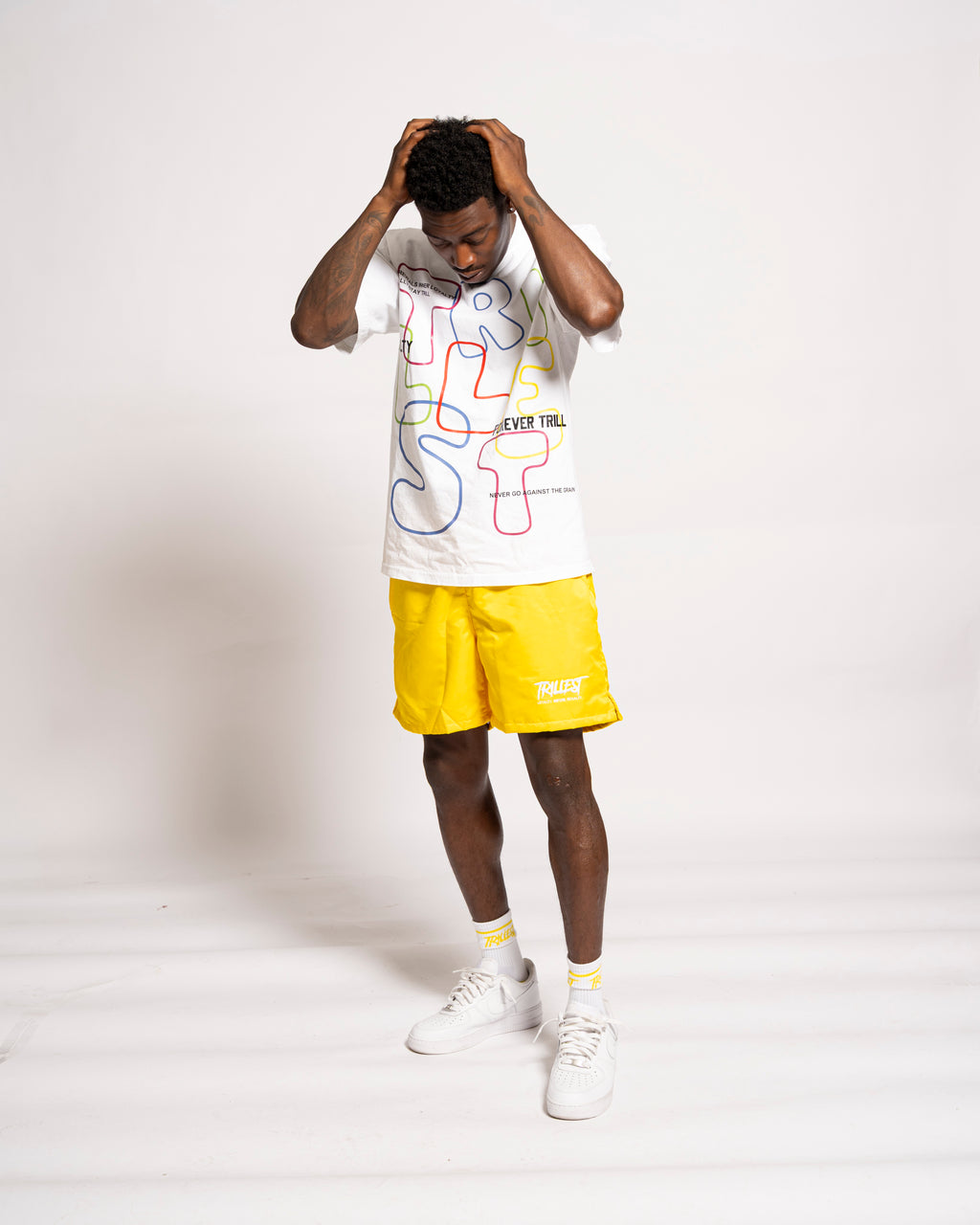 Signature Trillest Logo Shorts - Yellow