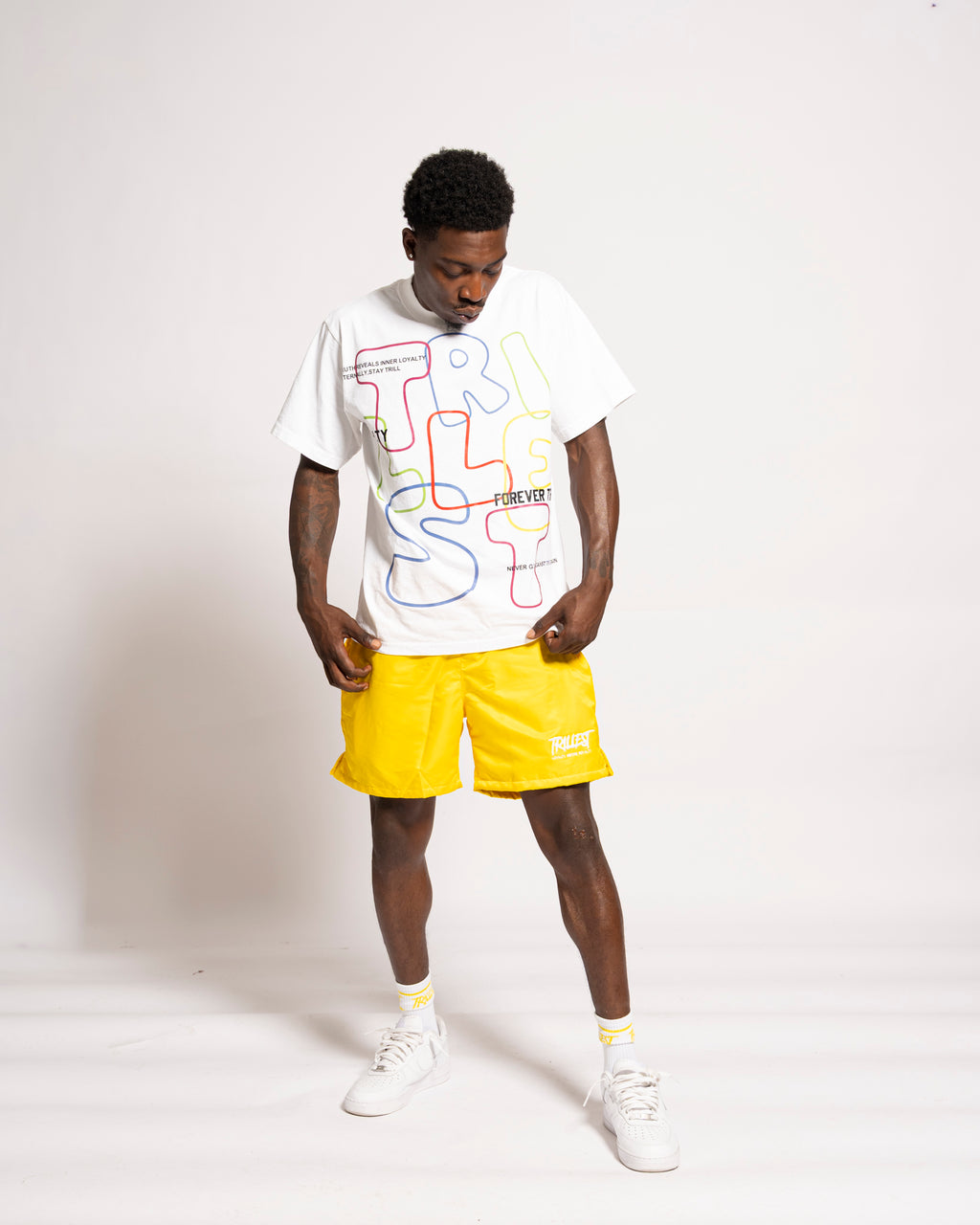 Signature Trillest Logo Shorts - Yellow