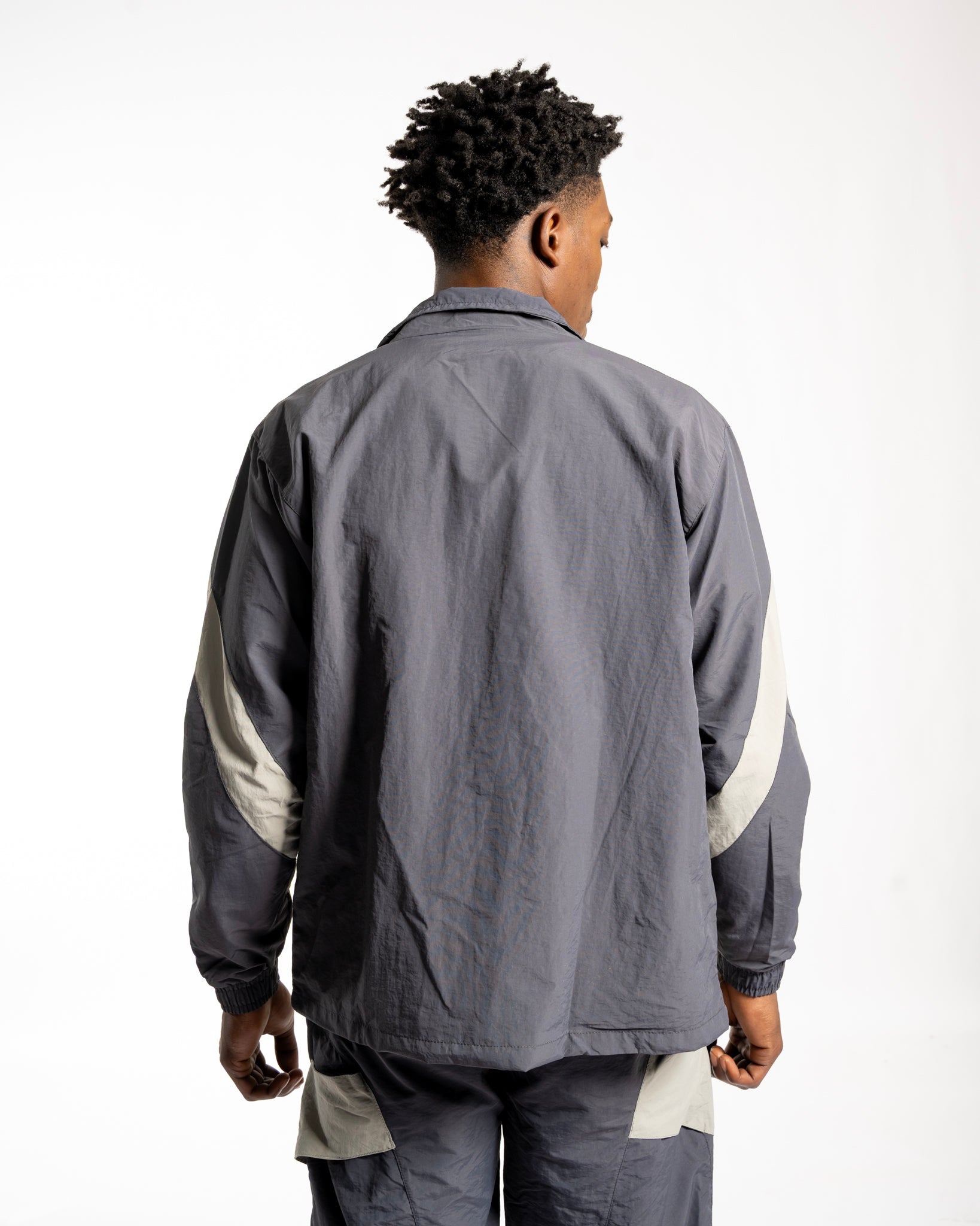 Panelwork Nylon Jacket - Gray