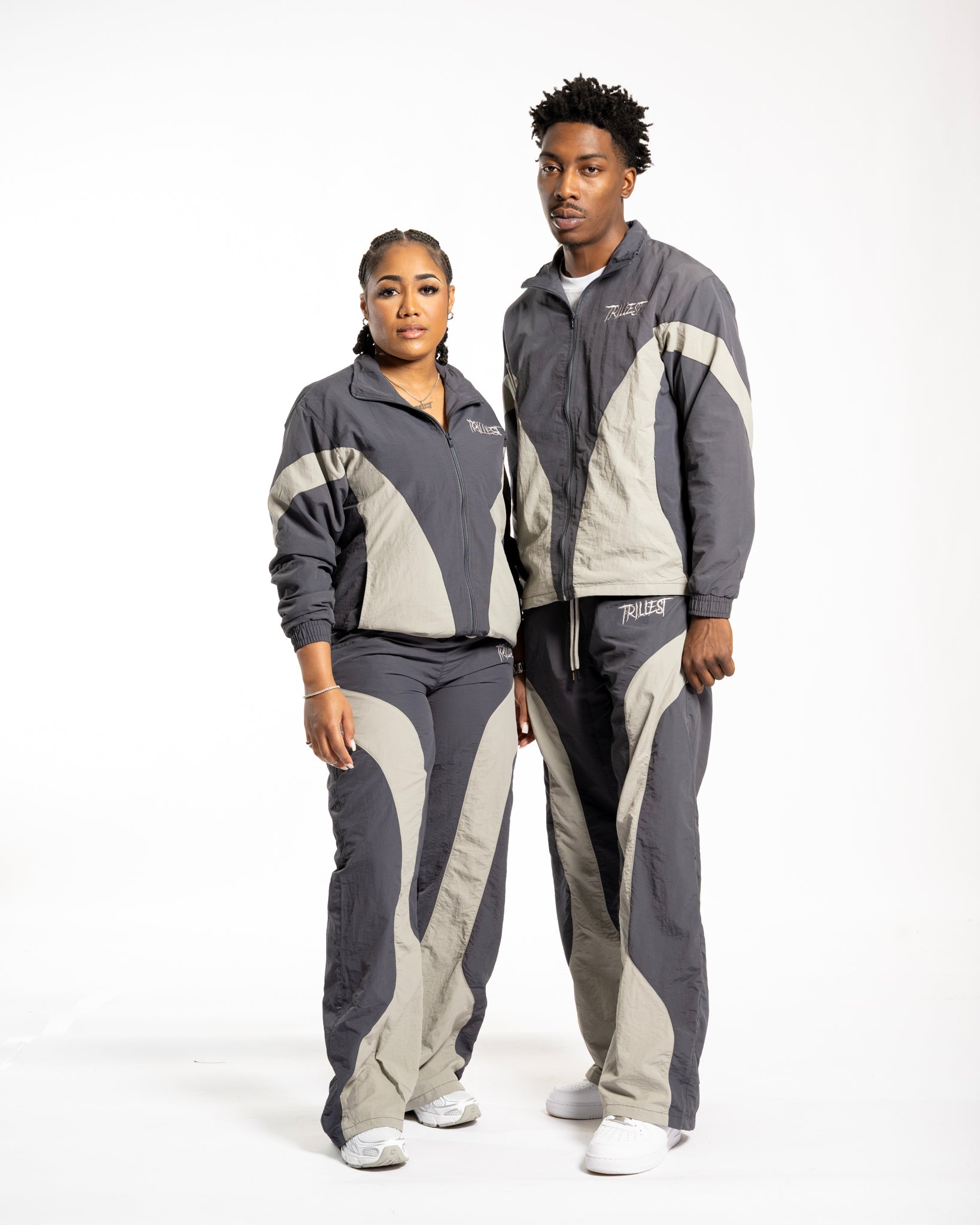Panelwork Nylon Jacket - Gray