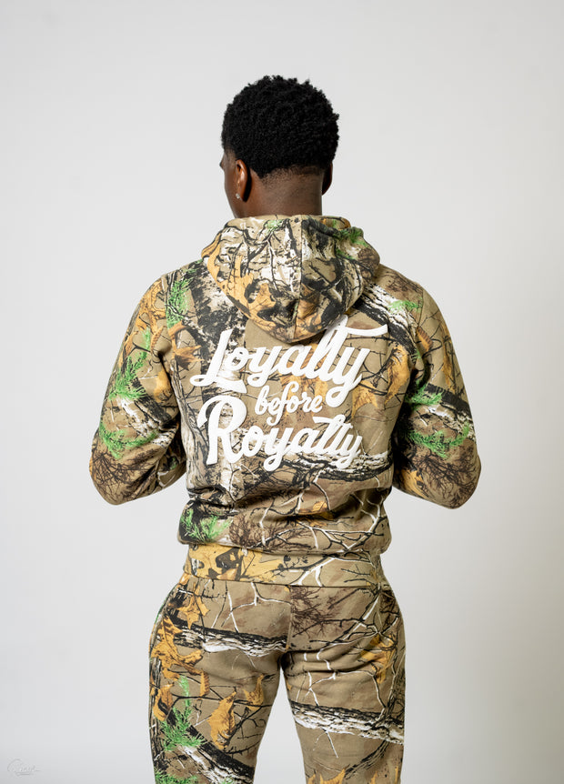 Trillest Puff Print Hoodie - Camo/White