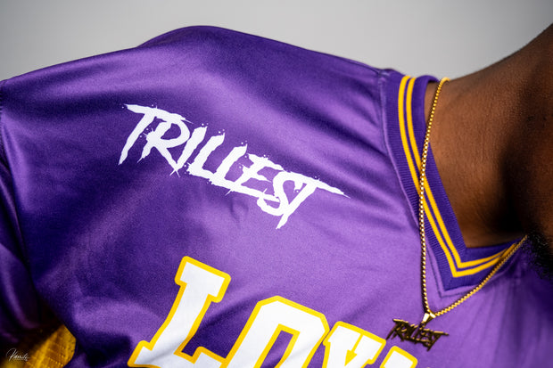 Trillest Football Jersey - Purple/Gold