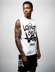 Loyalty Over Love Tee - White/Black