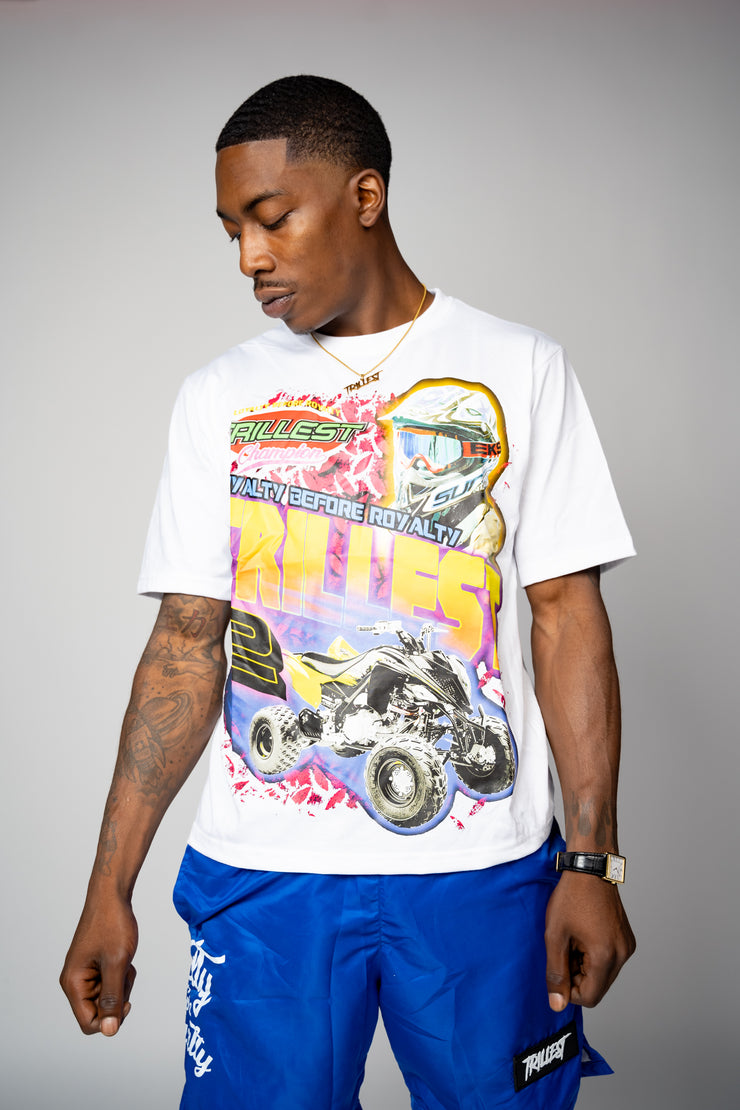 Trillest Racing Graphic Tee - White