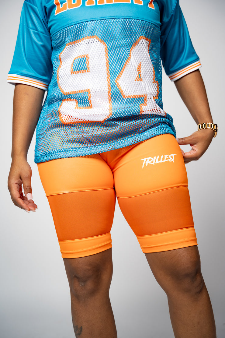 Trillest Biker Shorts - Orange