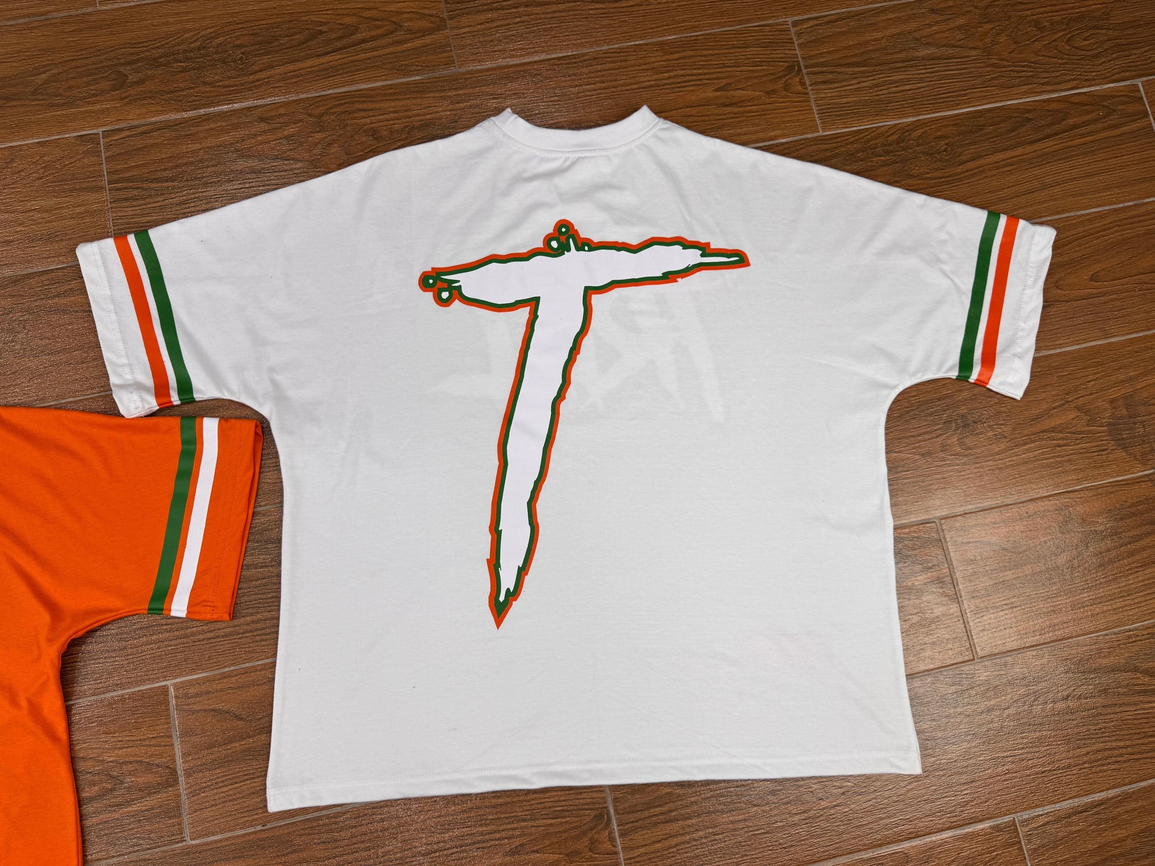 Big Trill Tee - White/Green/Orange