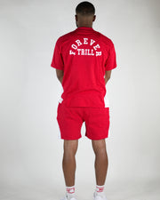 Forever Trill Oversize Shirt - Red/White