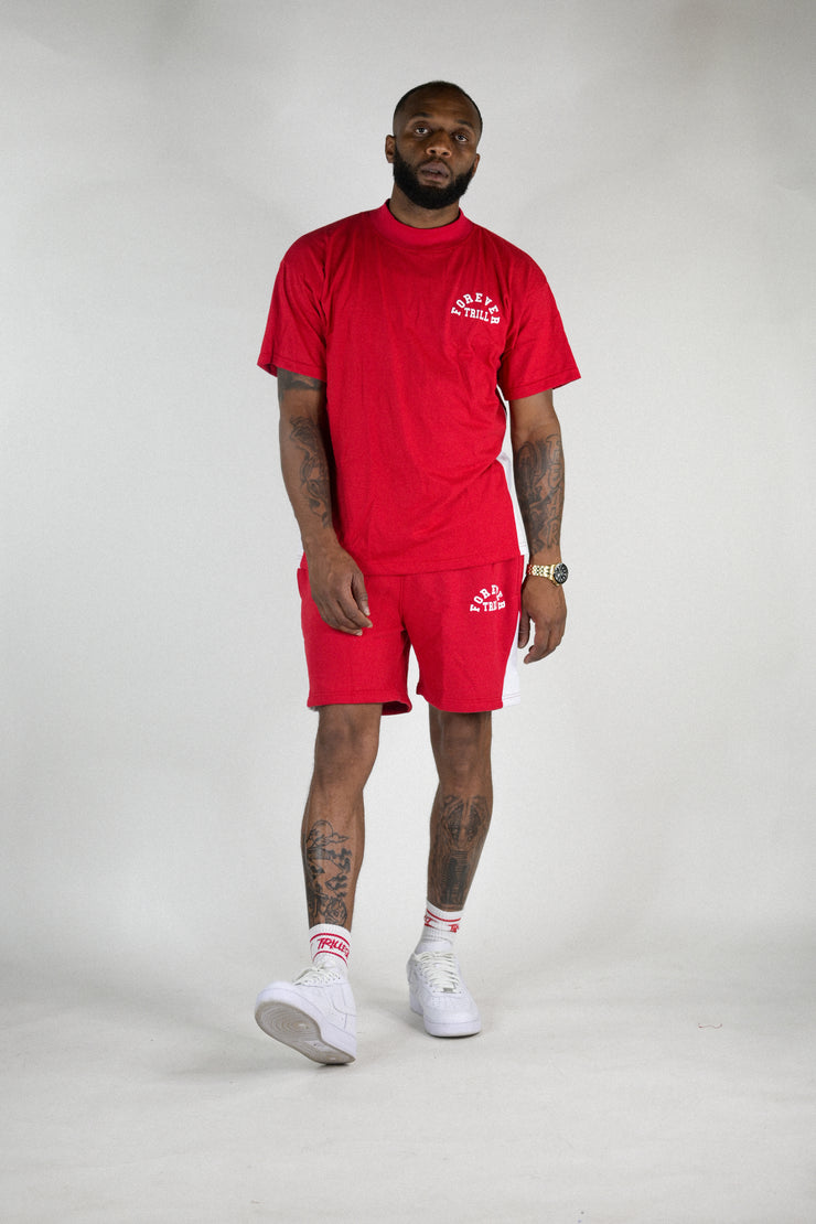 Forever Trill Oversize Shirt - Red/White