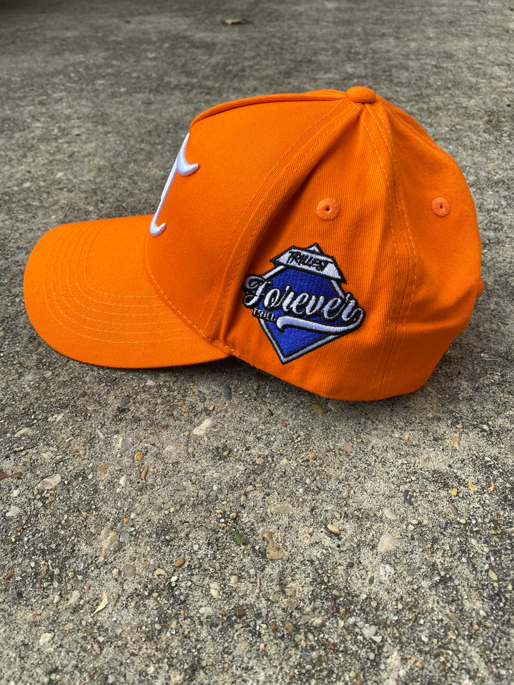 Trillest Orange/White Snapback Hat