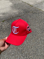Trillest Red/White Snapback Hat