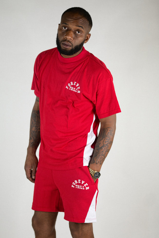 Forever Trill Oversize Shirt - Red/White