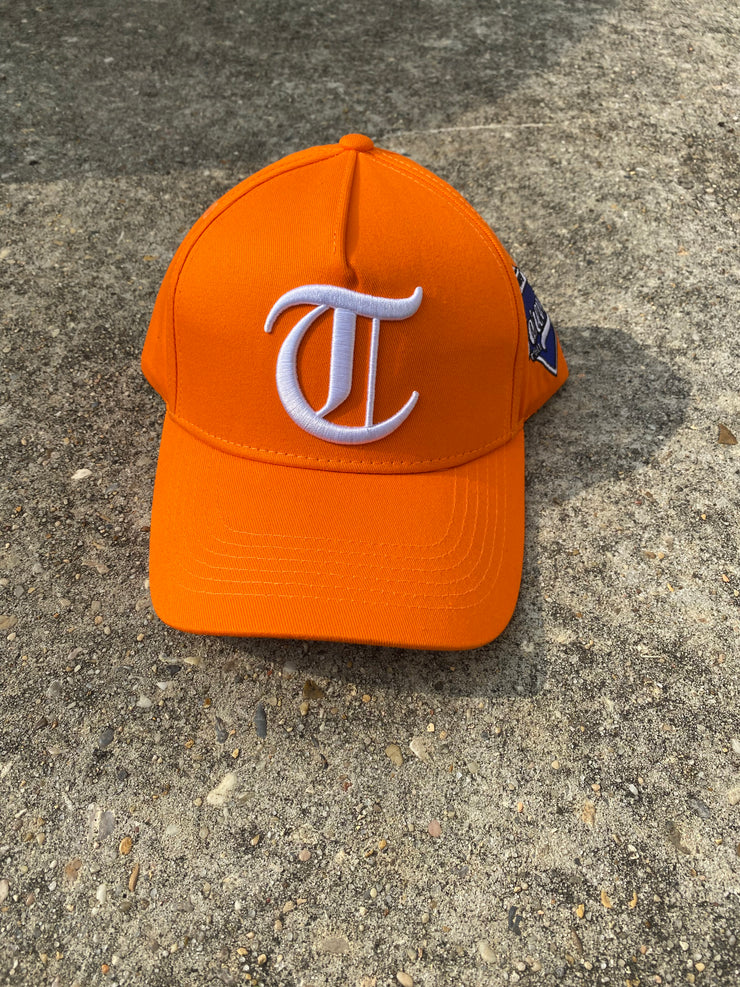 Trillest Orange/White Snapback Hat