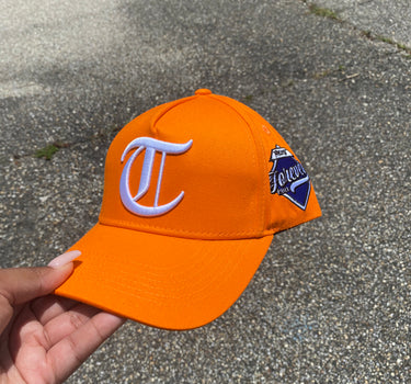 Trillest Orange/White Snapback Hat