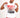 Ombre Trill Logo Tee - White\Red\Black