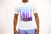Ombre Trill Logo Tee - White\Sky\Purple