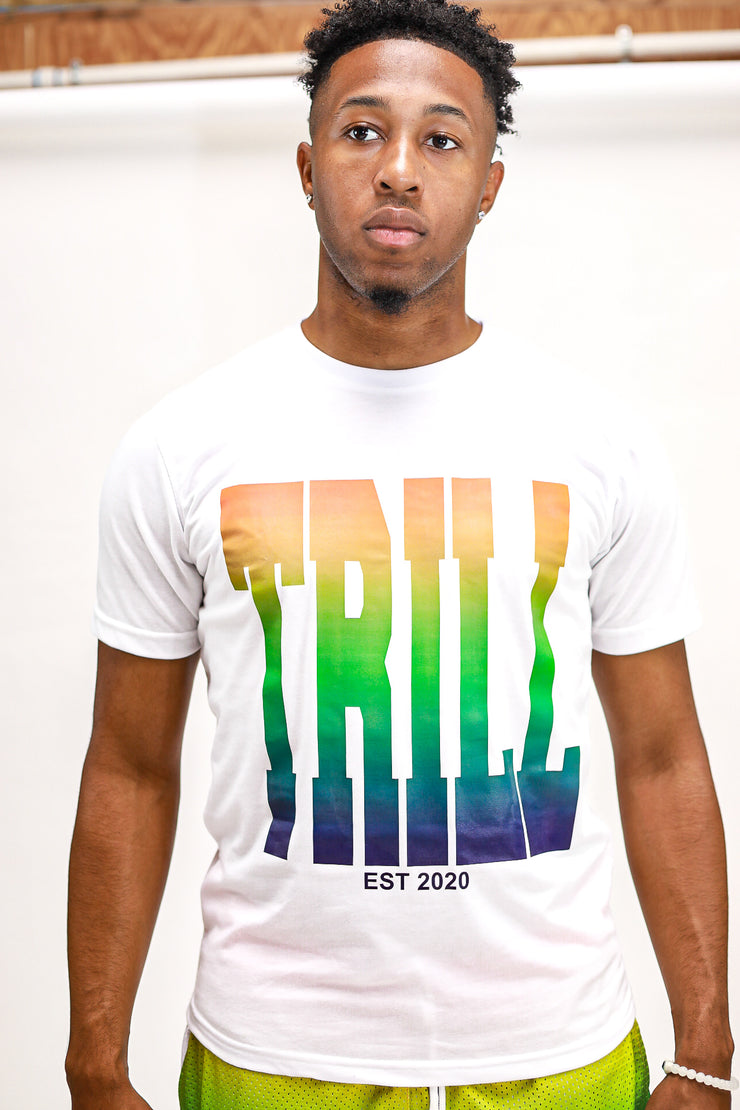 Ombre Trill Logo Tee - Rainbow