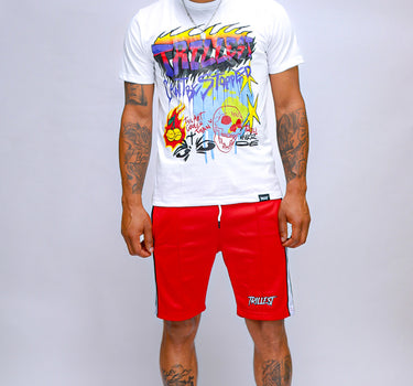 Trillest Unisex Track Shorts - Red