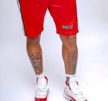 Trillest Unisex Track Shorts - Red