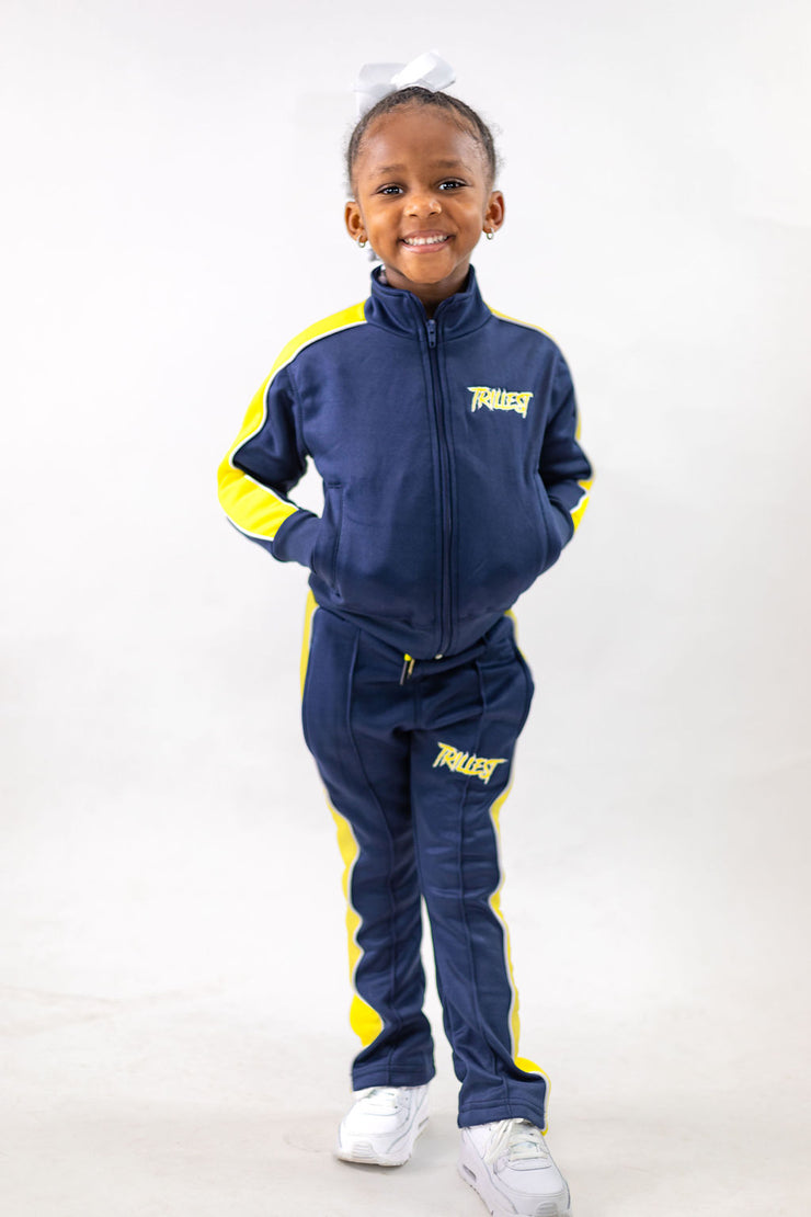 Little Kids Tracksuit - Navy\Yellow