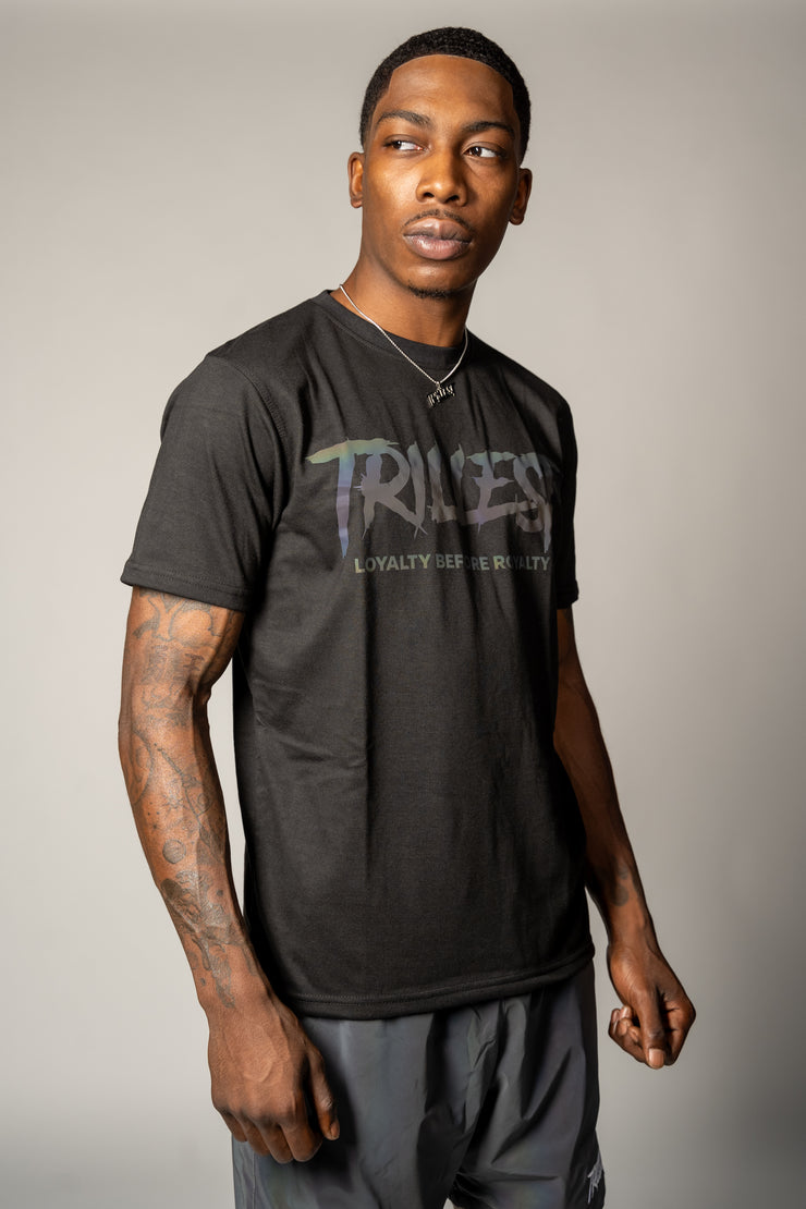 Rainbow Reflective Trillest Tee - Black