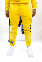 Trillest Yellow Multi Logo Sweatpants