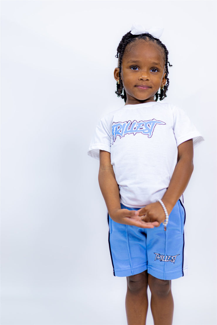 Sky Blue/White Trillest Little Kids Set