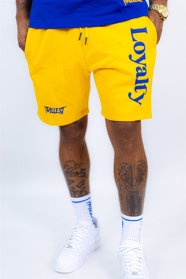 Loyalty Shorts - Yellow/Royal Blue
