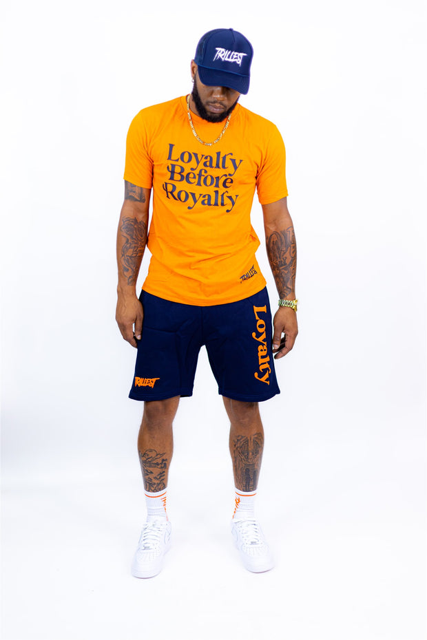 Loyalty Shorts - Navy/Orange