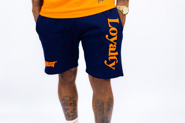 Loyalty Shorts - Navy/Orange