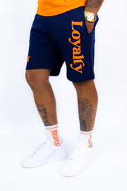 Loyalty Shorts - Navy/Orange