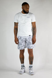 Graffiti Tee - White/Gray