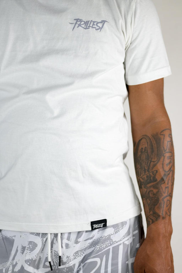 Graffiti Tee - White/Gray