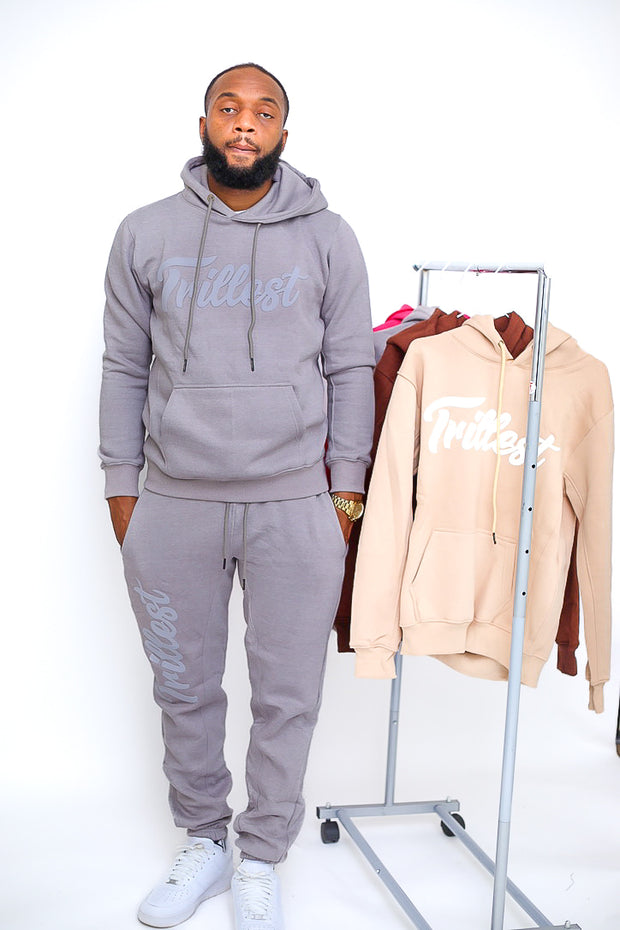 Trillest Oversize Hoodie - Gray\Gray
