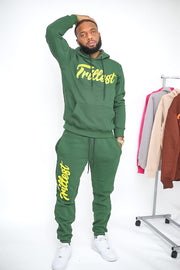 Trillest Oversize Hoodie - Green\Yellow