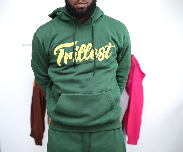 Trillest Oversize Hoodie - Green\Yellow