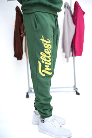 Trillest Oversize Sweatpants - Green\Yellow