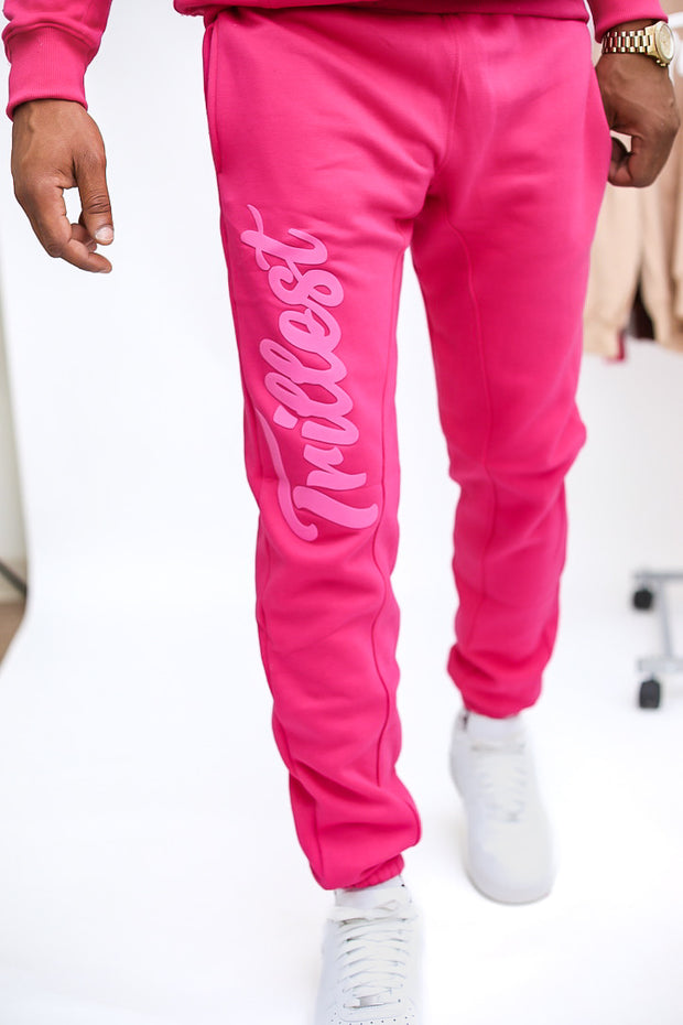 Trillest Oversize Sweatpants - Pink\Pink