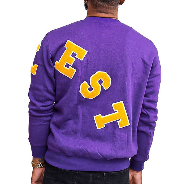 Trillest Big Logo - Purple/Gold - Unisex Crewneck