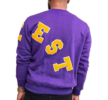 Trillest Big Logo - Purple/Gold - Unisex Crewneck