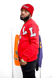 Trillest Big Logo - Red/White - Unisex Crewneck