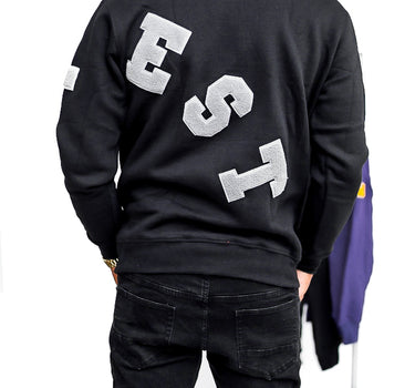 Trillest Big Logo - Black/Gray - Unisex Crewneck