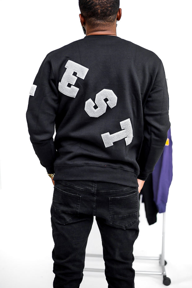 Trillest Big Logo - Black/Gray - Unisex Crewneck