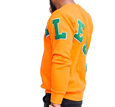 Trillest Big Logo - Orange/Green - Unisex Crewneck