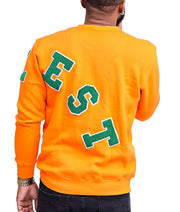 Trillest Big Logo - Orange/Green - Unisex Crewneck