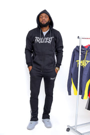 Trillest Flare Panel Pants - Black\Gray