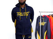 Trillest Zip Up Hoodie - Navy\Yellow