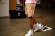 Trillest Big Logo Shorts - Cream\Pink