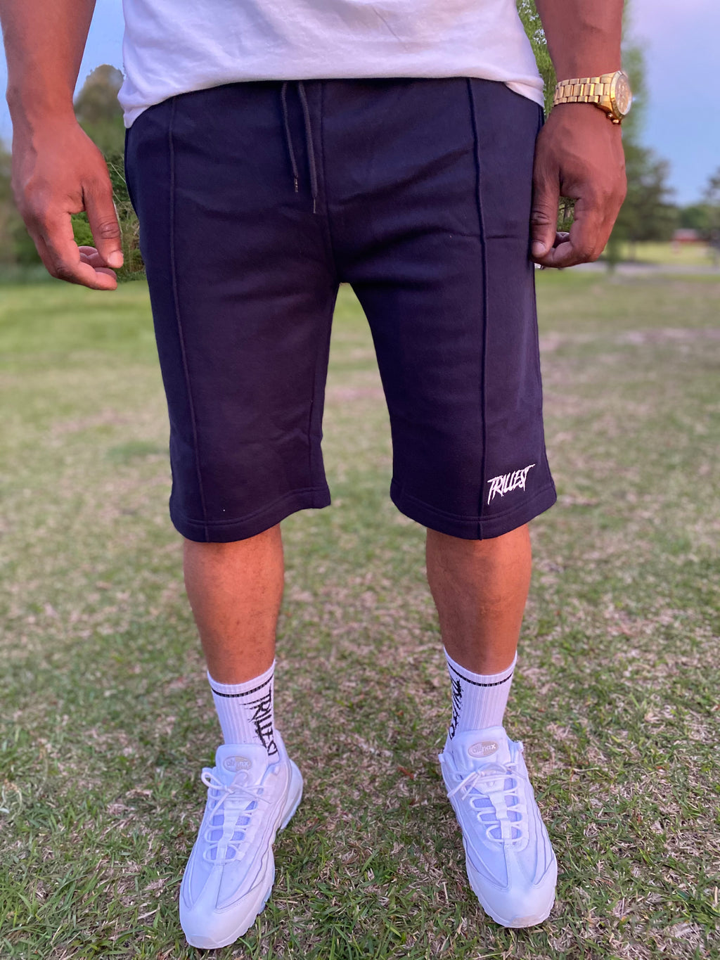 Trillest Navy Blue Shorts